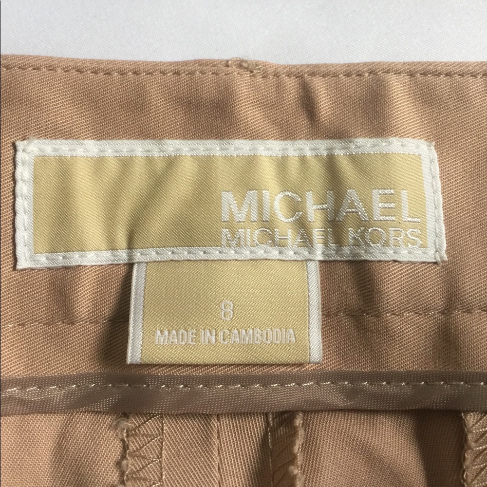 Michael Kors Women's Gold Pants Wide Bottom Size 8